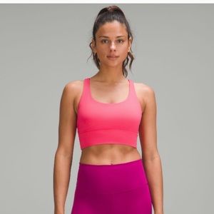 Lululemon energy long line sports bra